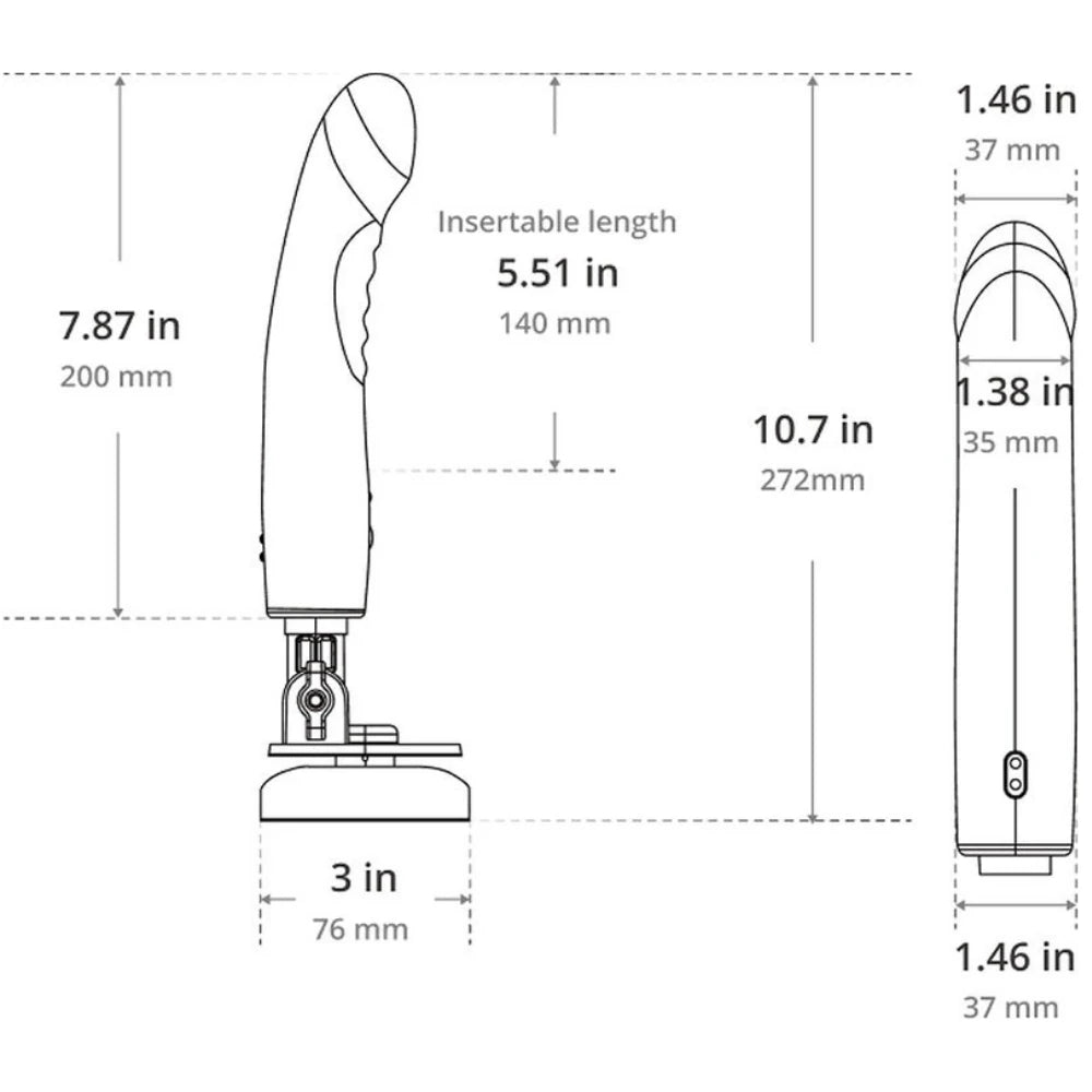 Lovense Mission 2 Telefon Kontrollü Vantuzlu Touch‑Sense Vibratör