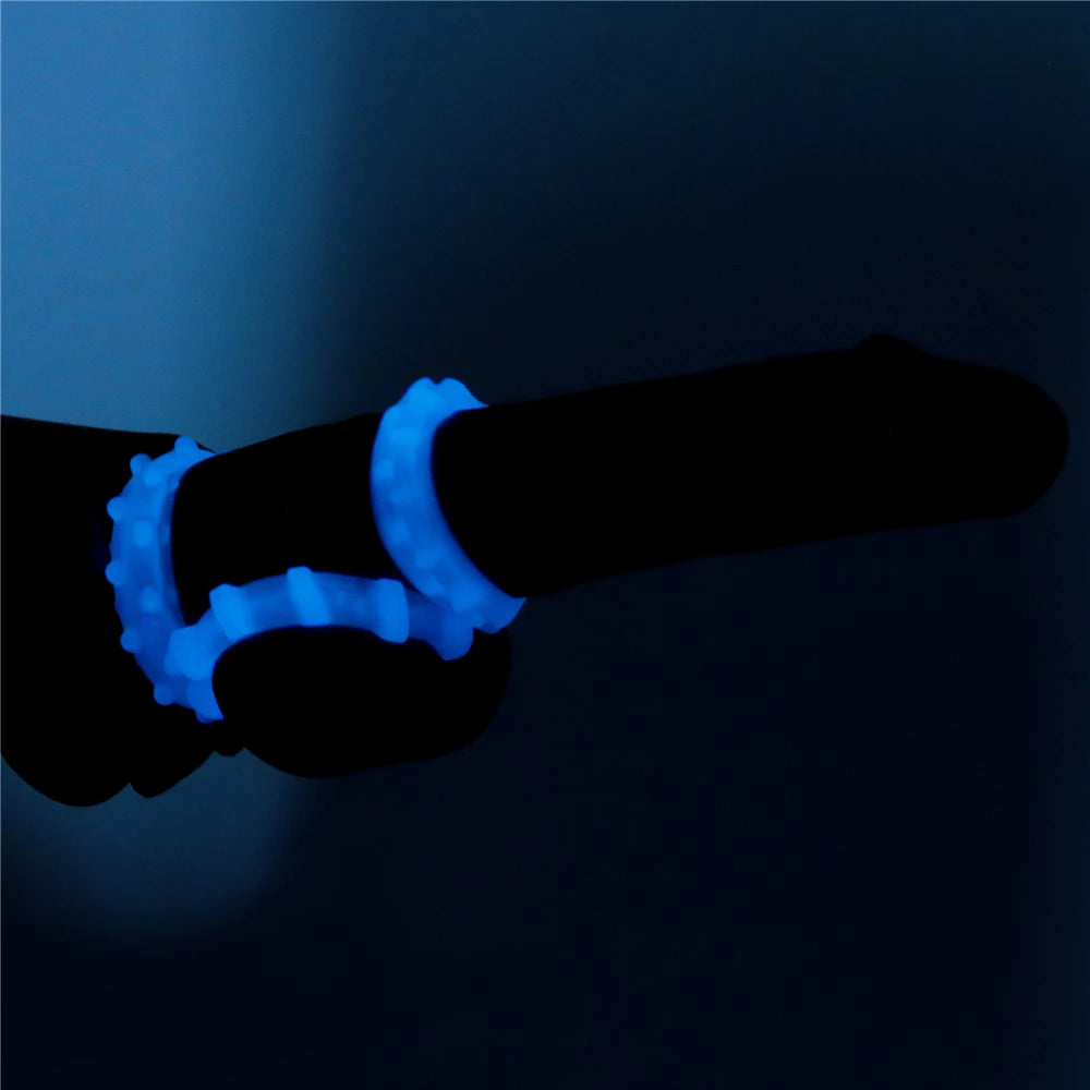 Lovetoy Lumino Play Fosforlu 3 Farklı Boyda Esnek Penis Halkası