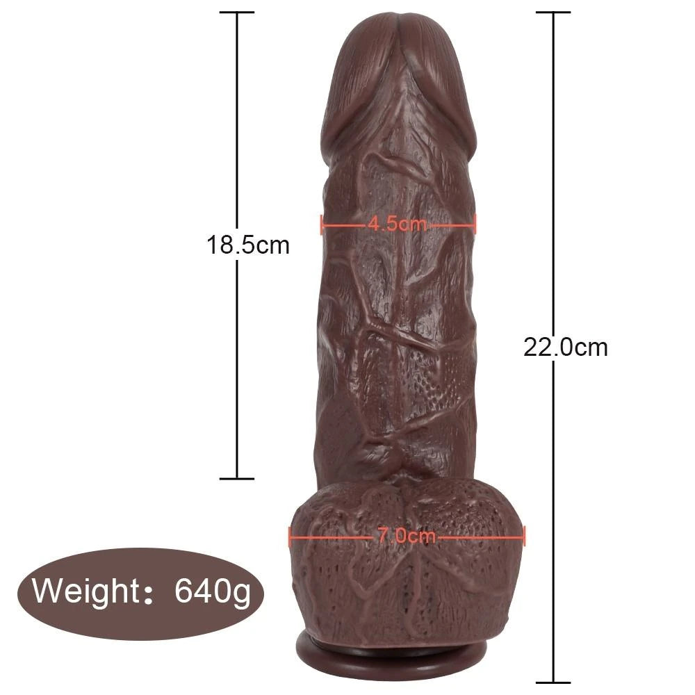 Xise Dildo Series X-Men Flexible Kalın Realistik Penis XS-WBC10011-Brown