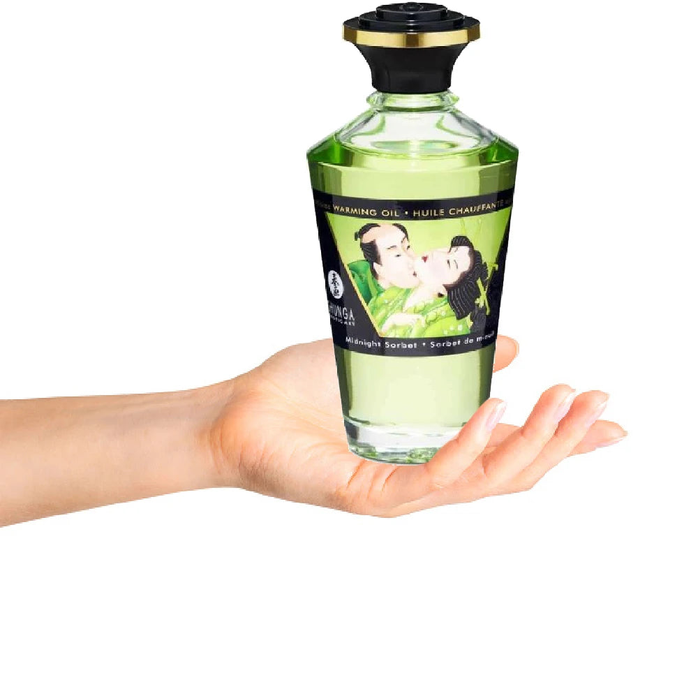 Shunga Aphrodisiac Warming Oil Sorbet Aromalı Isıtmalı Masaj Yağı 100 Ml.