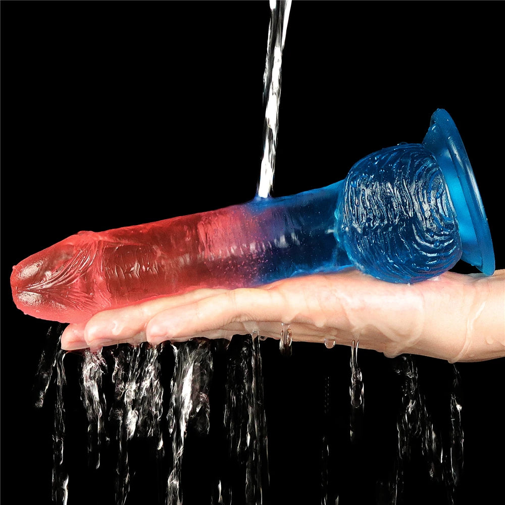 Lovetoy Dazzle Studs Jel Dildo 19 cm Realistik Penis LV318011