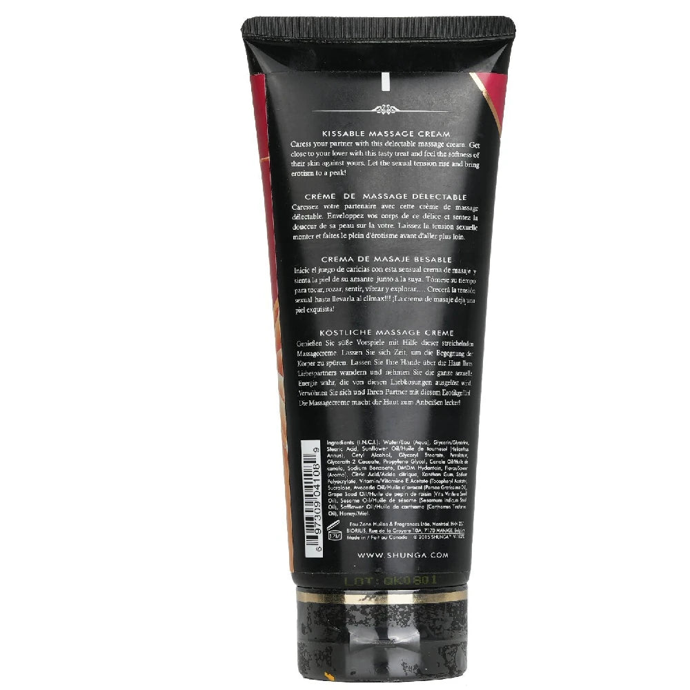 Shunga Kissable Massage Cream Çilekli Öpülebilir Masaj Jeli 200 Ml.