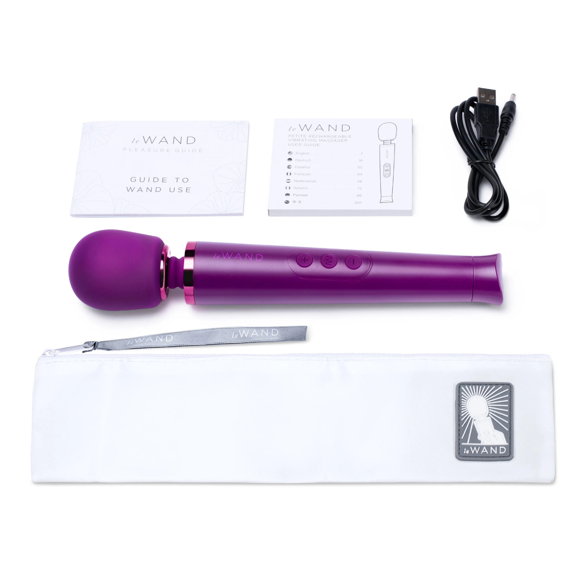 Le Wand Petite Rechargeable Vibrating Body Massager Masaj Aleti - Cherry