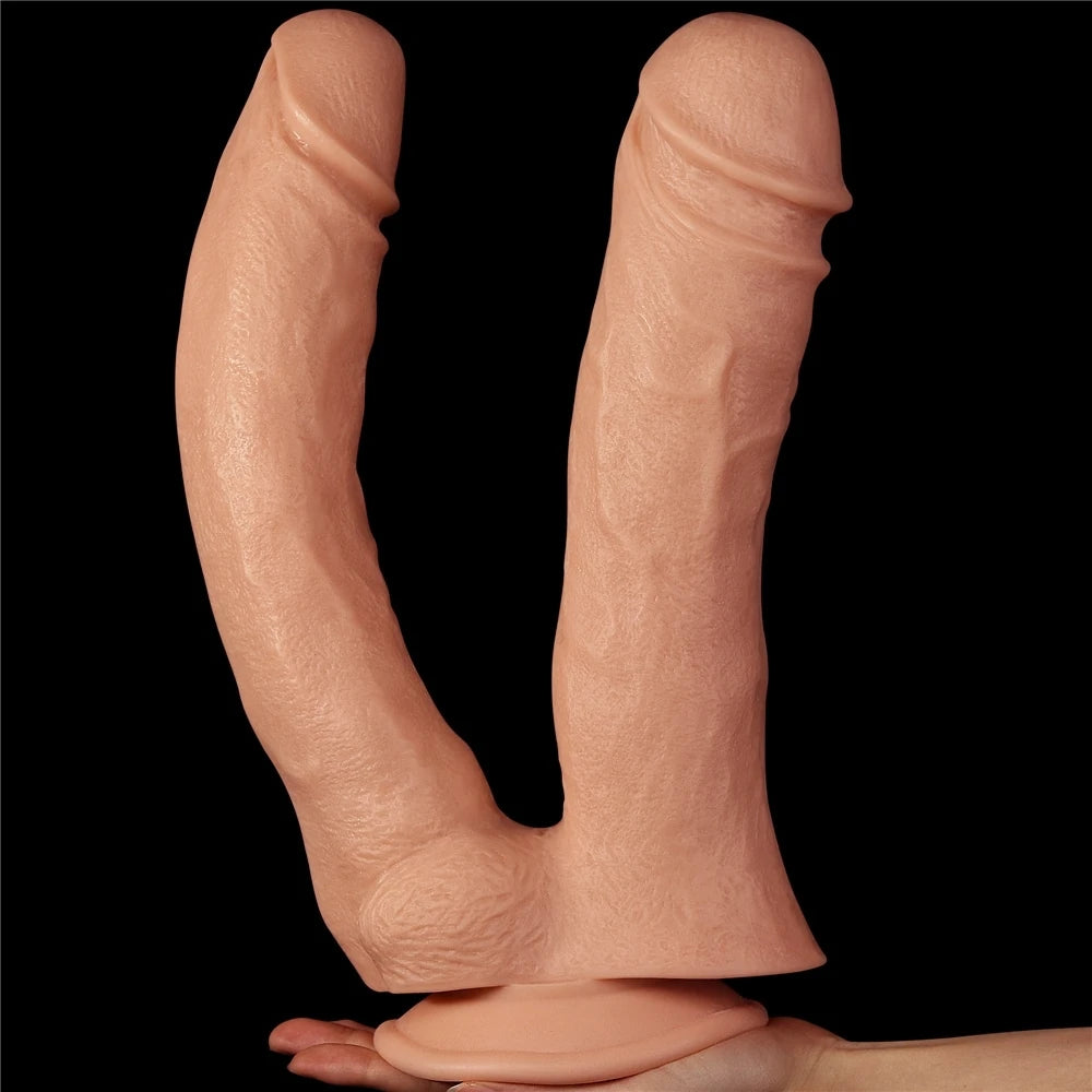 Lovetoy 12'' Realistic Mega Double Dildo 33 Cm Çift Taraflı Realistik Penis LV111013