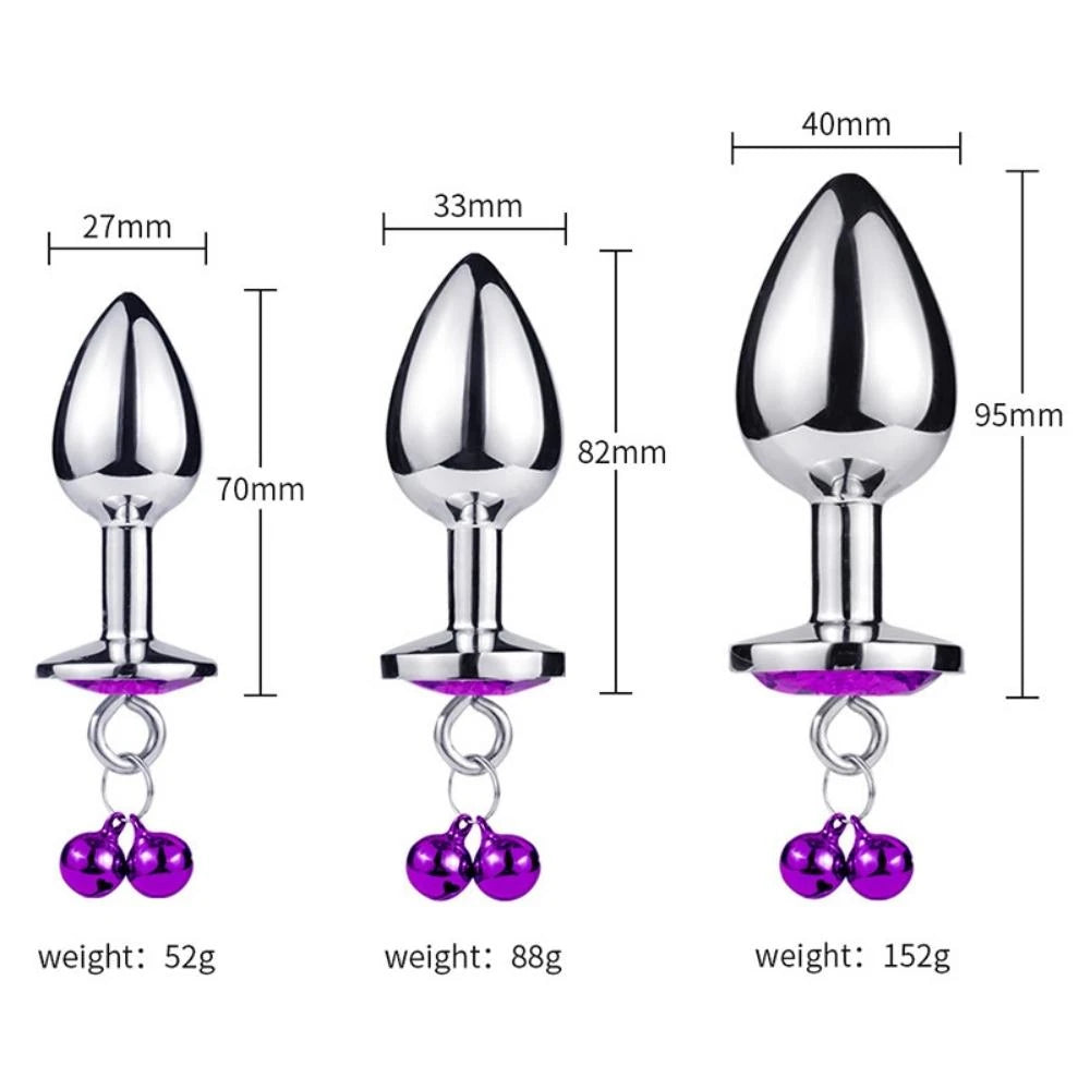Frowzer Asslock Zilli ve Tasmalı Medium Anal Plug