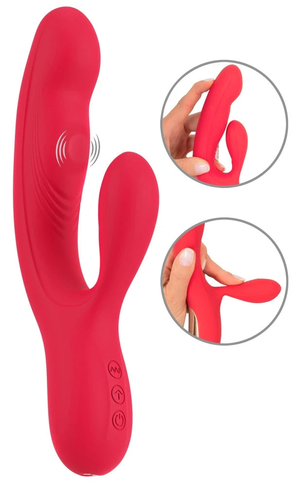 Sweet Smile Silicone Star Thumping Hareketli Rabbit Vibratör