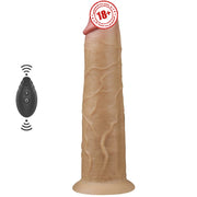Lovetoy Dual Layered Platinum Silicone 22.8 Cm Titreşimli Realistik Penis