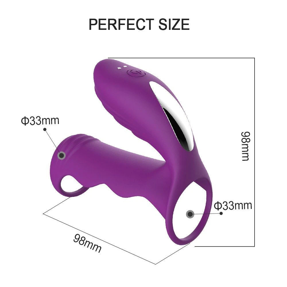 Frowzer Cockring Clitoral Stimulation Penis Kafesi Mor