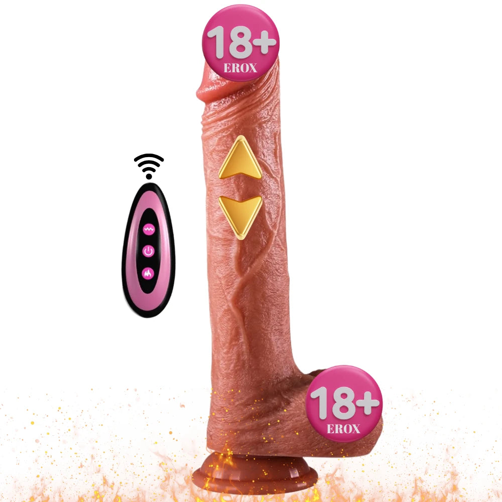 Frowzer The Dick Uzaktan Kumandalı İleri Geri ve Hareketli Realistik Vibratör