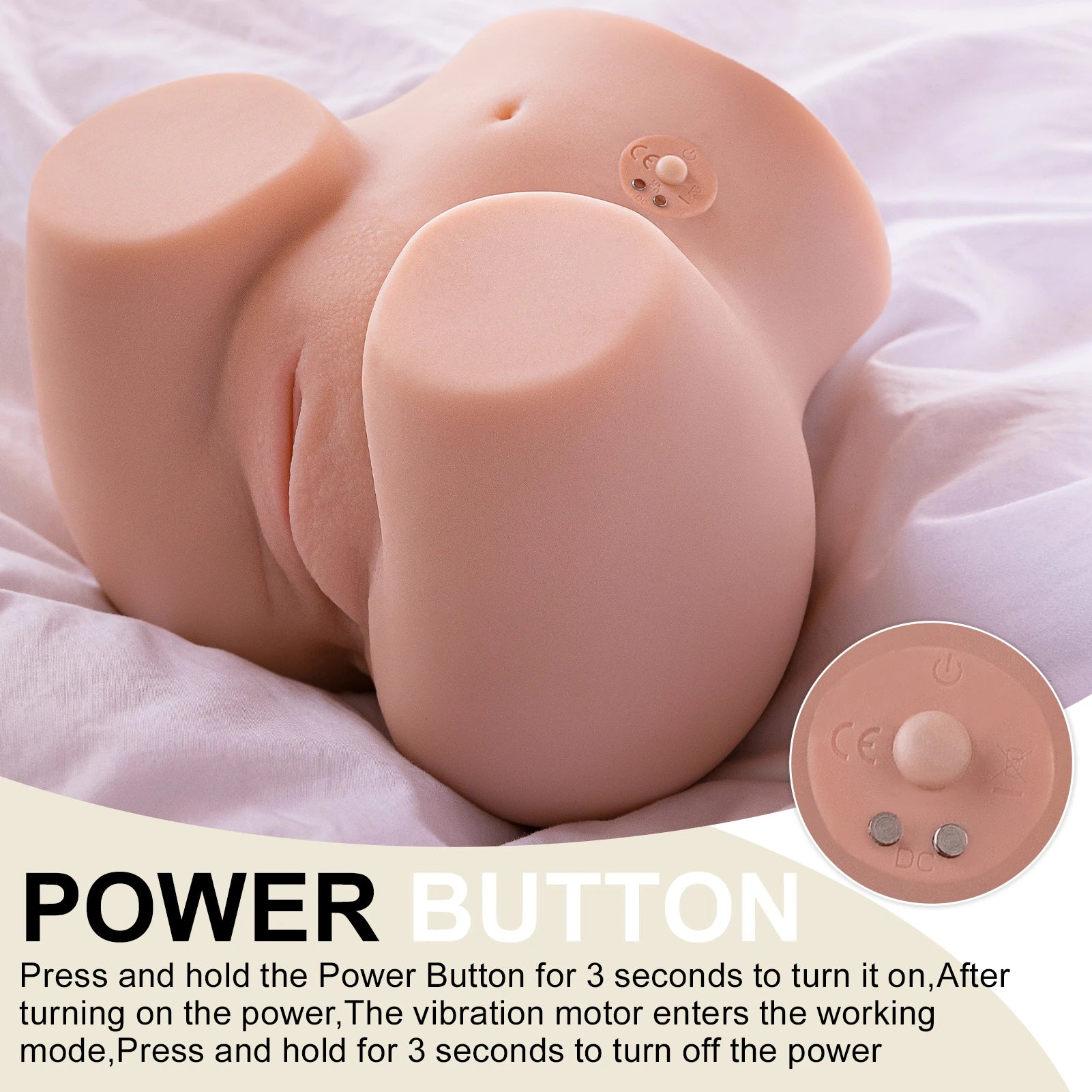 Shequ Connie Vibrating Masturbator Realistik Kalça SQ-MAV50064