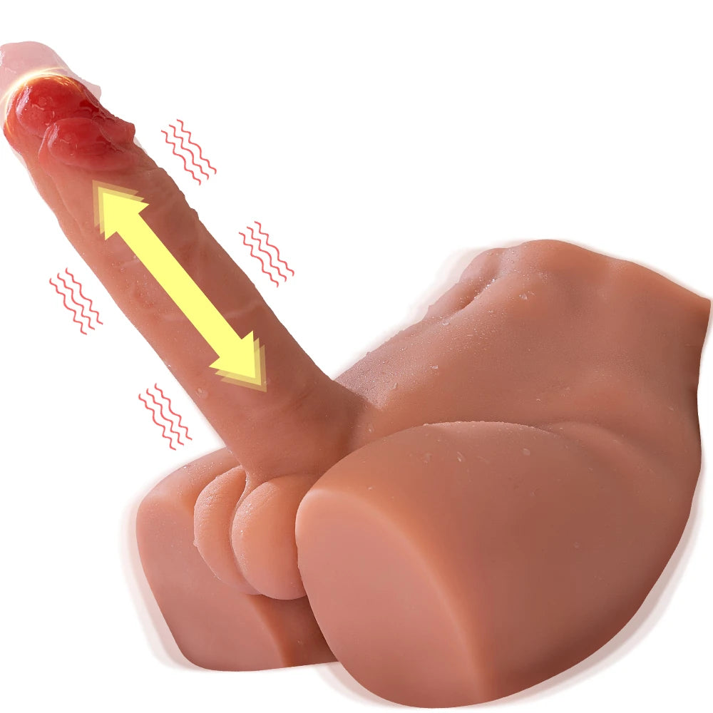 Shequ Peel Hareketli Realistik Erkek Yarım Vücut Masturbator SQ-MAR30022V