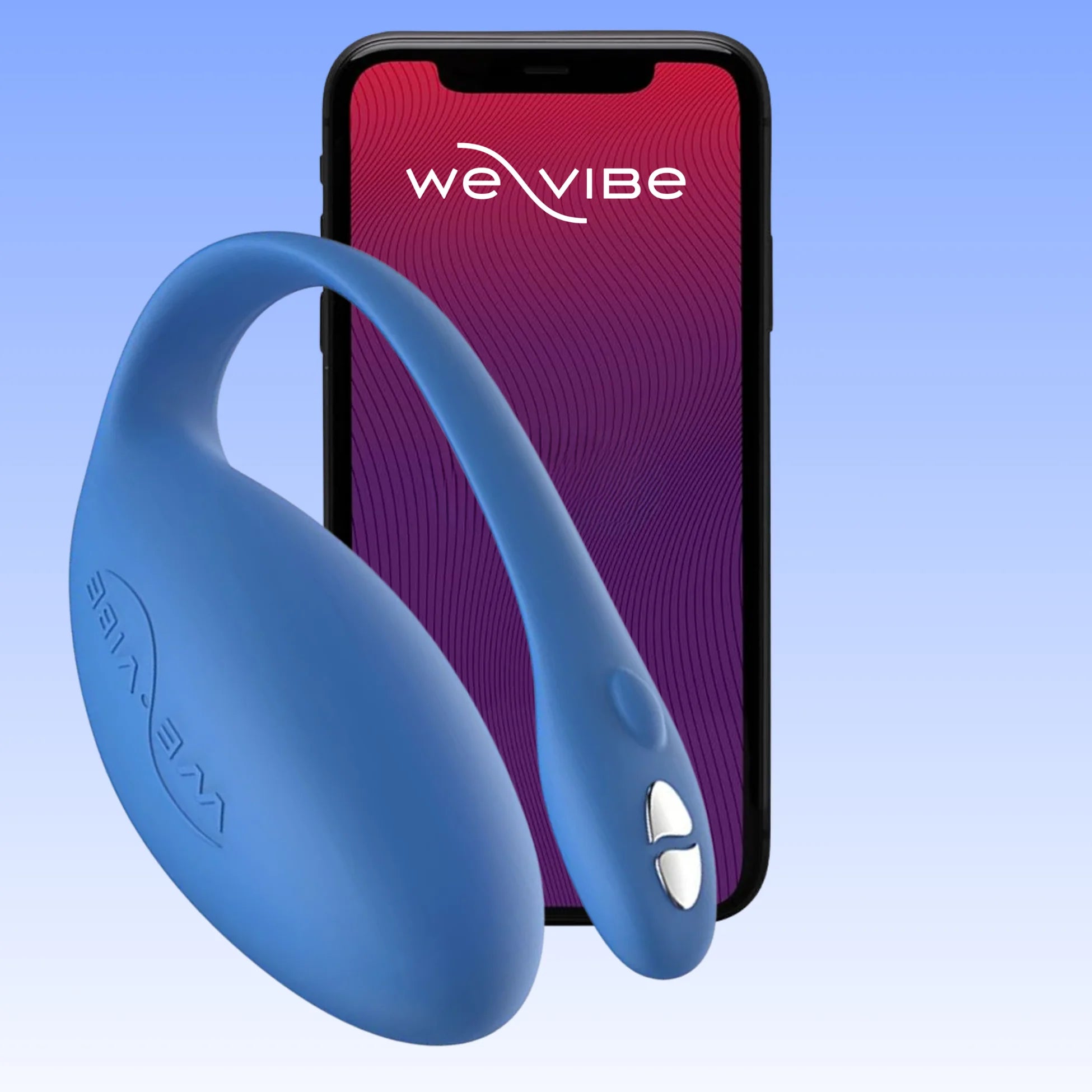 We-Vibe Jive Bullet Wereable Vibe Giyilebilir Telefon Kontrollü Vibratör-Blue
