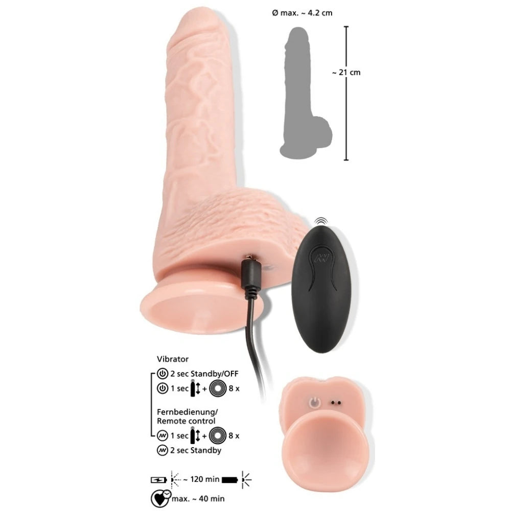 You2Toys RC Medical Silicone Belden Bağlamalı İleri Geri Hareketli Titreşimli Penis