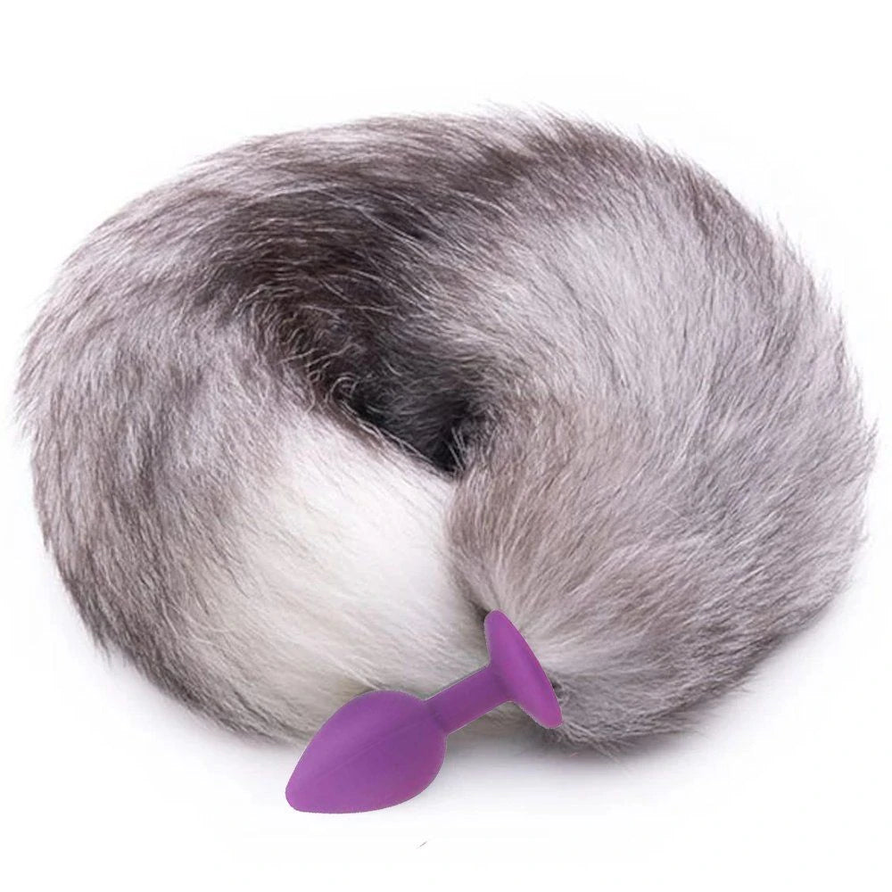 Frowzer Tail Tilki Kuyruklu Mor Silikon Anal Plug