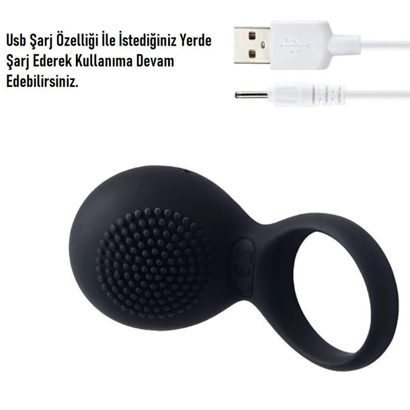 Svakom Tyler Şarj Edilebilir Klitoral Titreşimli Penis Halkası