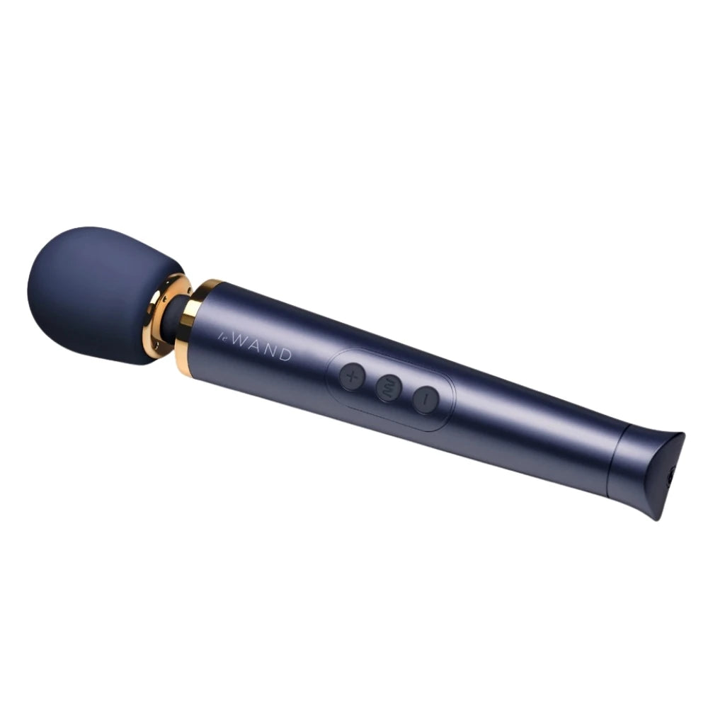 Le Wand Petite Rechargeable Vibrating Body Massager Masaj Aleti - Navy
