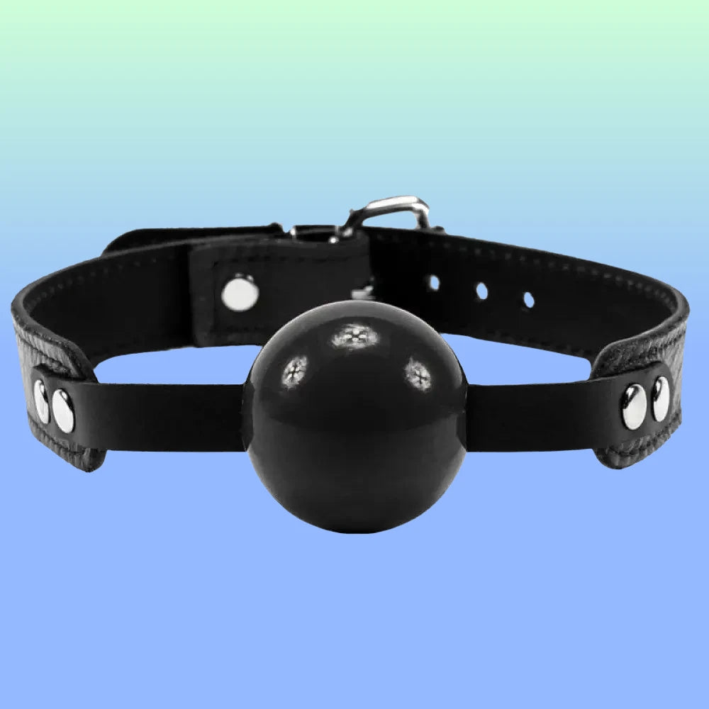 Frowzer Fetish Fantasy Series Master Blix Ball Gag Deri Ağız Topu-Siyah