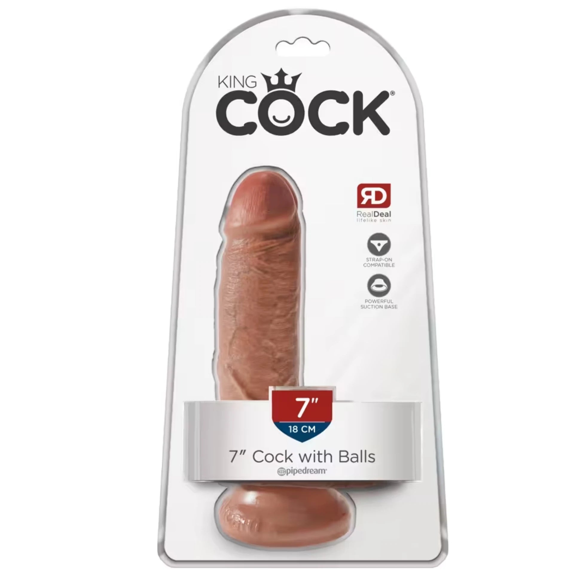 Pipedream King Cock 7 Inch Cock With Balls Realistik Penis