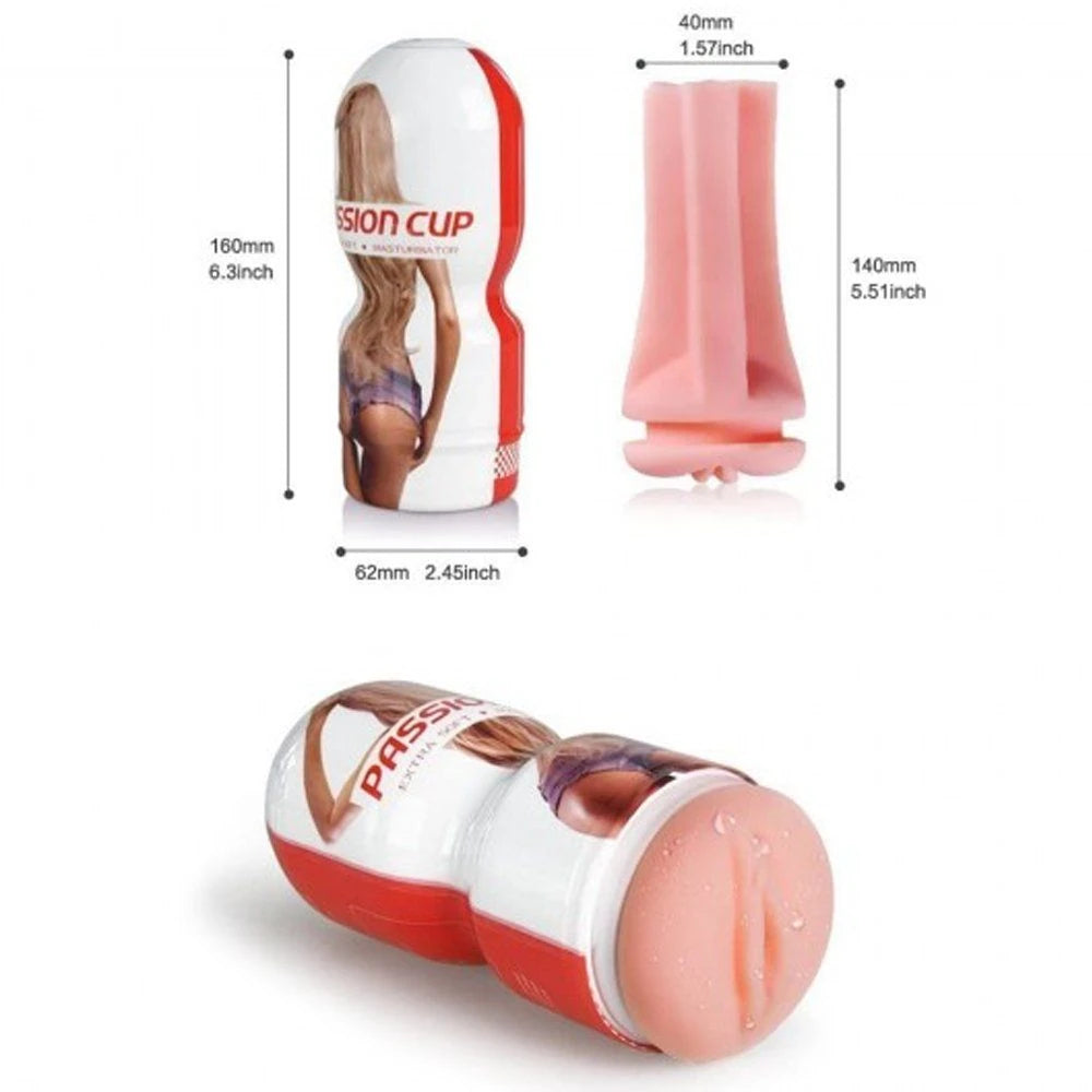 Frowzer Masturbation Passion Cup Yumuşak Dokulu Vajina Mastürbatör