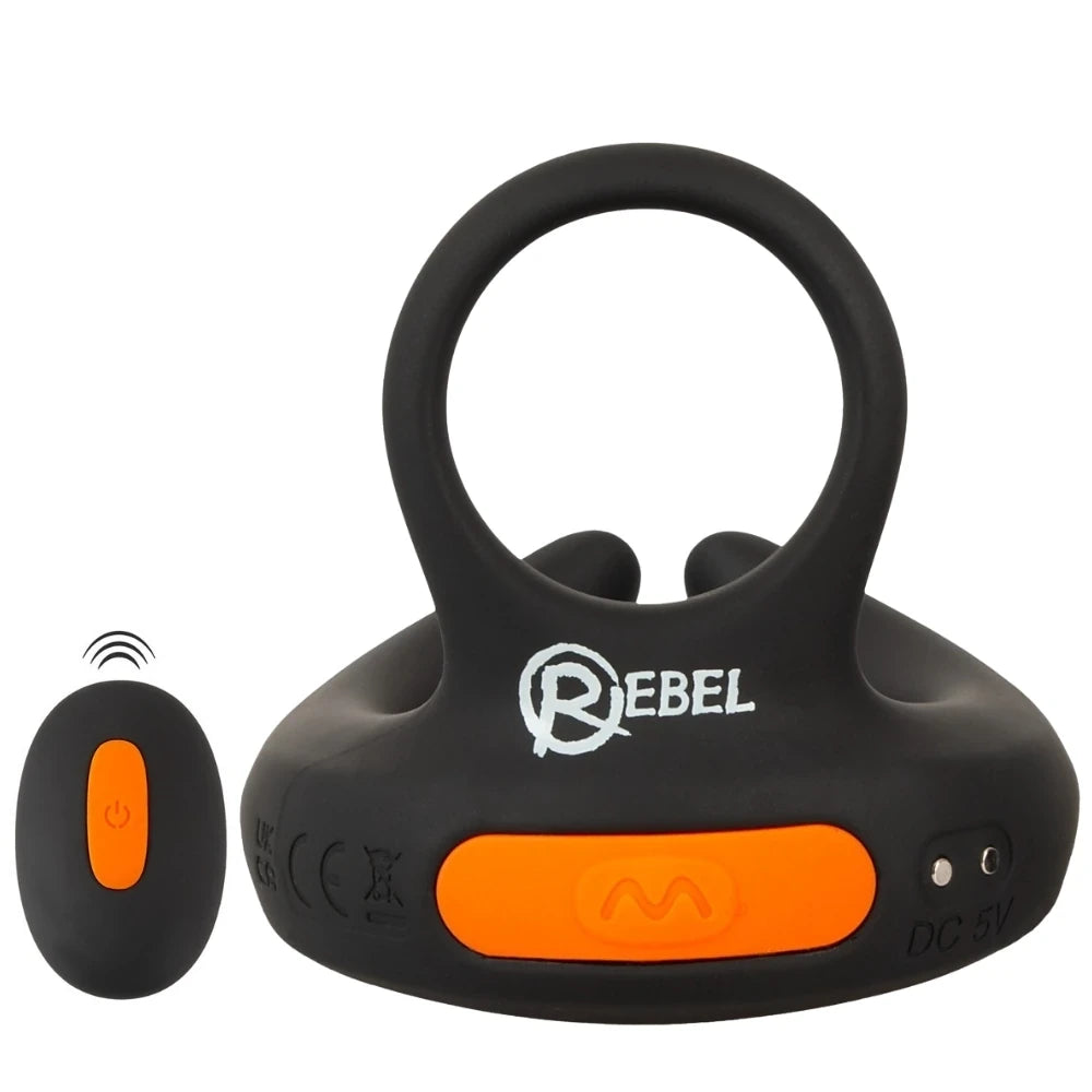Rebel Men's Gear RC Scrotum Stimulator With Vibrations Titreşimli Penis Halkası