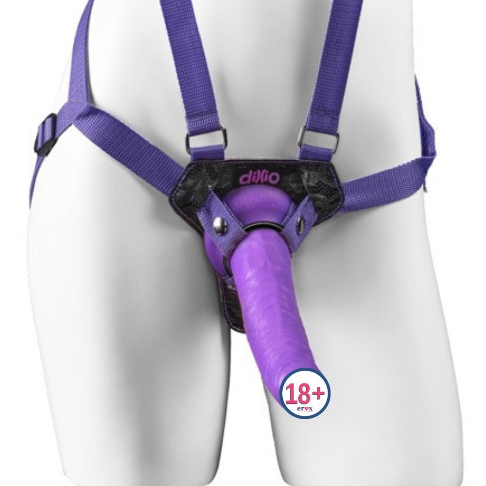 Pipedream Dillio 7 İnch Strap-On Suspender Harness Set Askı Kemerli Penis