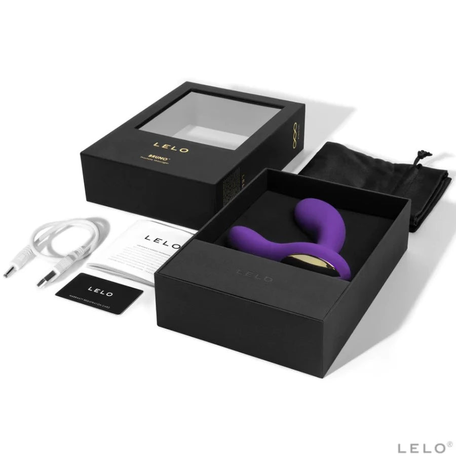 Lelo Bruno Prostate Massager Şarj Edilebilir Prostat Masaj Vibratör-Purple