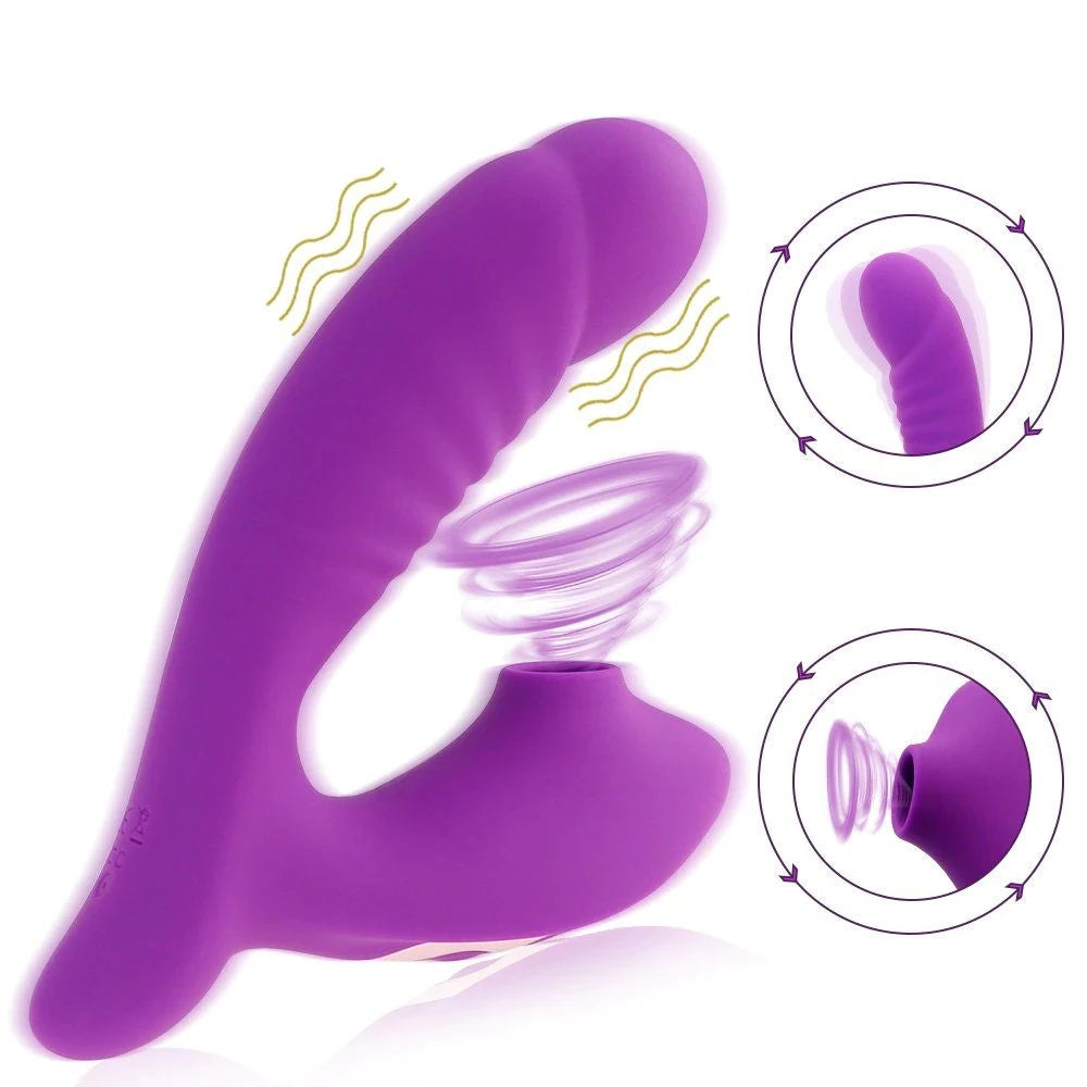 Frowzer Emiş Güçlü ve G-Stimulant 10 Mod Vibrator Mor