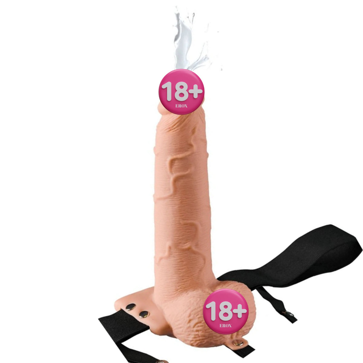 Pipedream Fetish Fantasy Series 7.5'' Hollow Boşalabilir Realistik Strapon