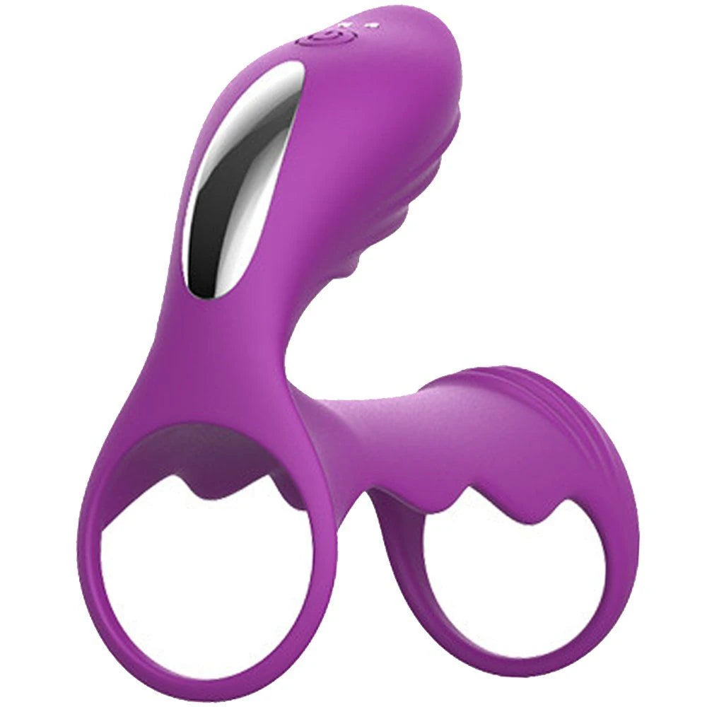 Frowzer The Cock Ring Clitoral Stimulation Penis Kafesi-Purple