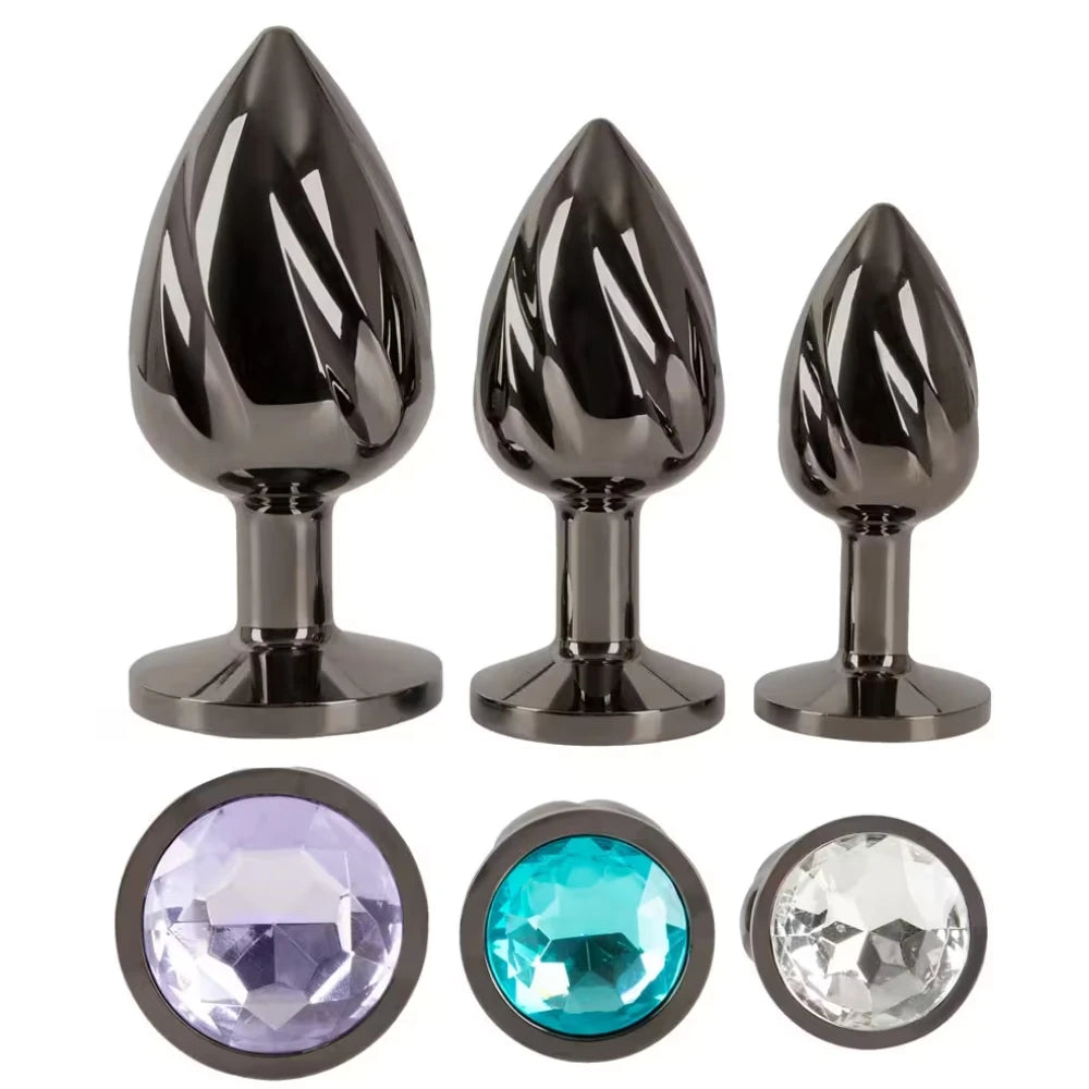 Anos Metal Butt Plug Anal Alıştırıcı Metal Plug Set