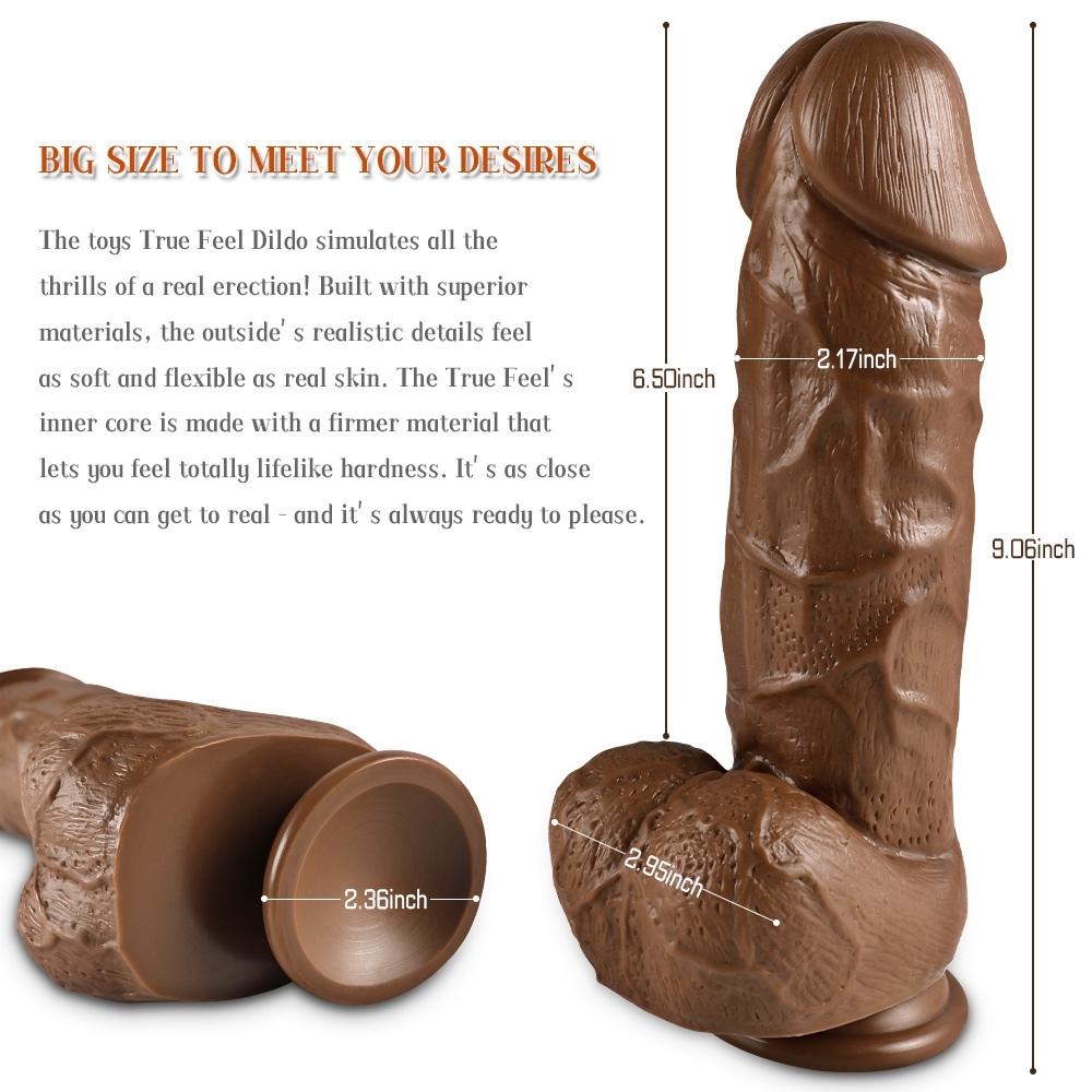 Xise Dildo Series X-Men Natural Doku Realistik Penis XS-WBB10011-Brown