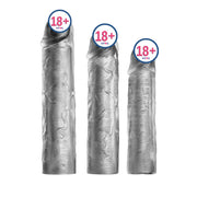 Shequ 3 Farklı Boyda Yumuşak Dokulu Penis Kılıfı Seti