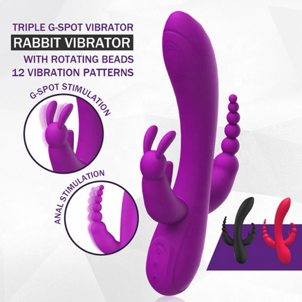 Frowzer World Meilisa 3 İn 1 Clitoral Massager Rabbit Vibratör