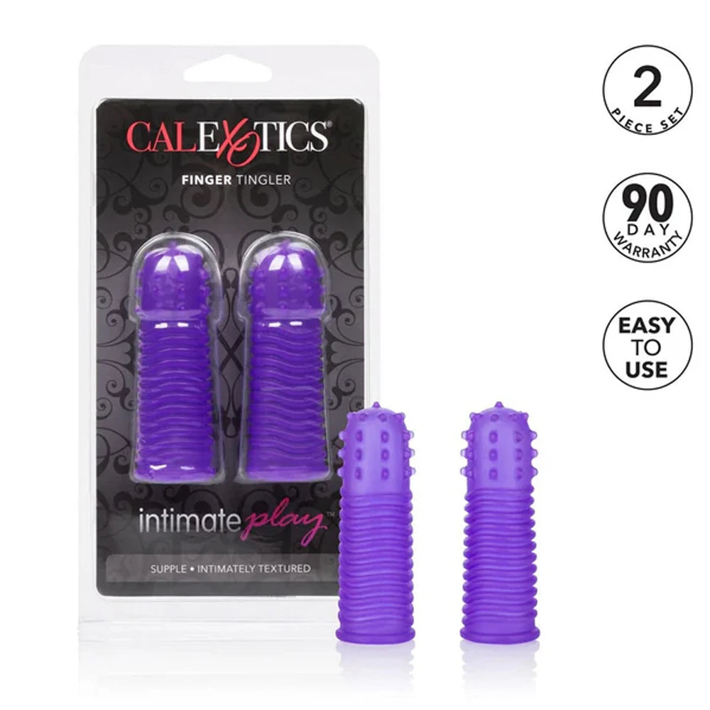 Calexotics Intimate Play Finger Tingler Parmak Kılıfı-Purple