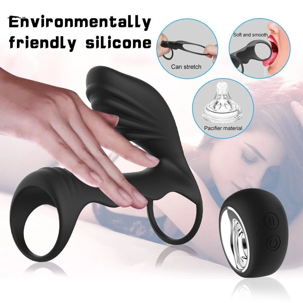Frowzer Cockring Clitoral Stimulation Uzaktan Kumandalı Penis Kafesi