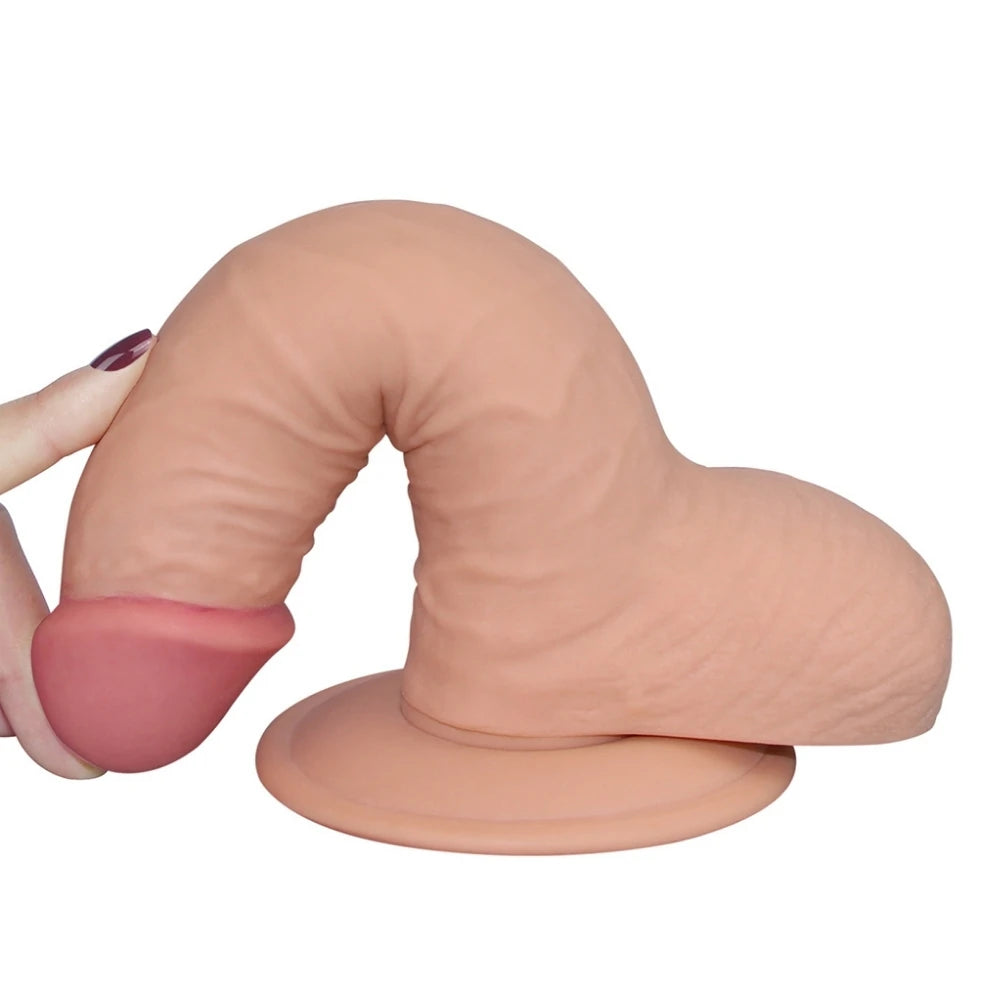 Lovetoy The Ultra Soft Dude Dildo 18 Cm Belden Bağlamalı Realistik Penis LV1084