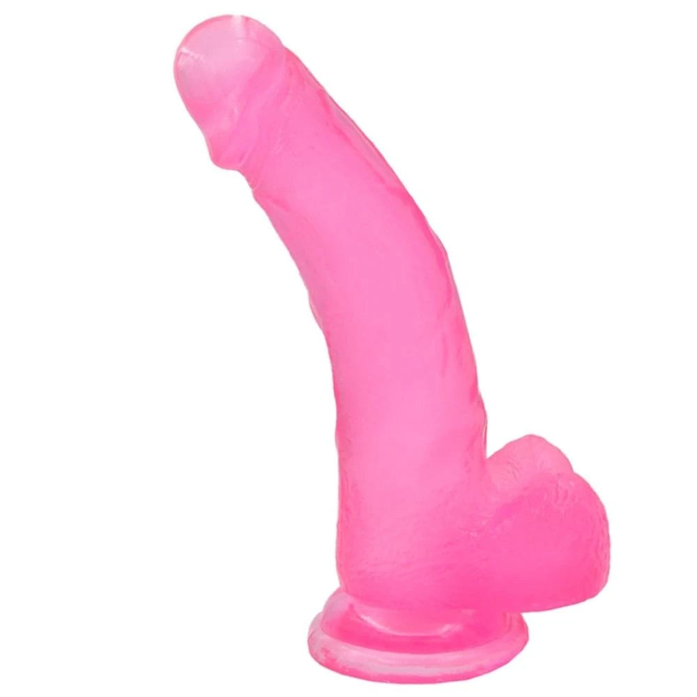 Lovetoy Jelly Studs Pink Large 20 cm Belden Bağlamalı Jel Dildo LV3100