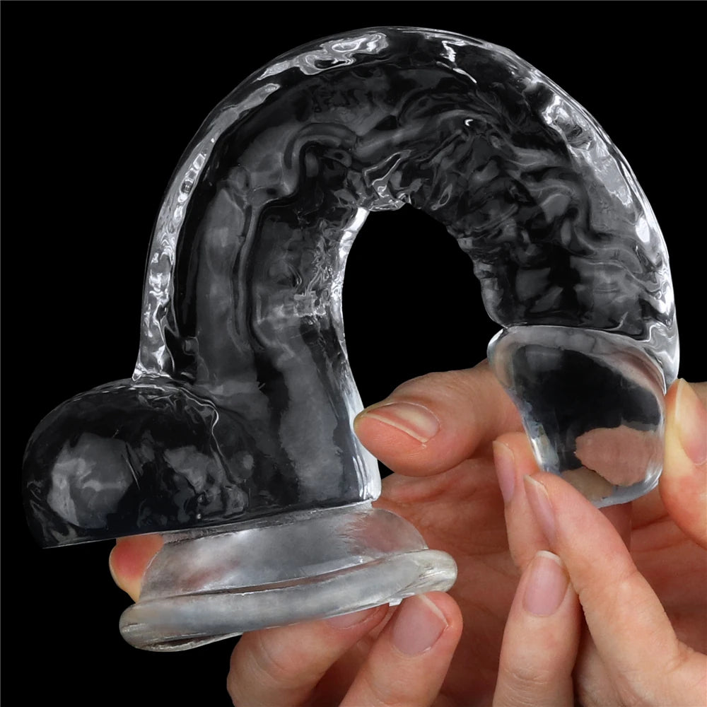 Lovetoy Flawless Clear Dildo 19 cm Realistik Jel Penis