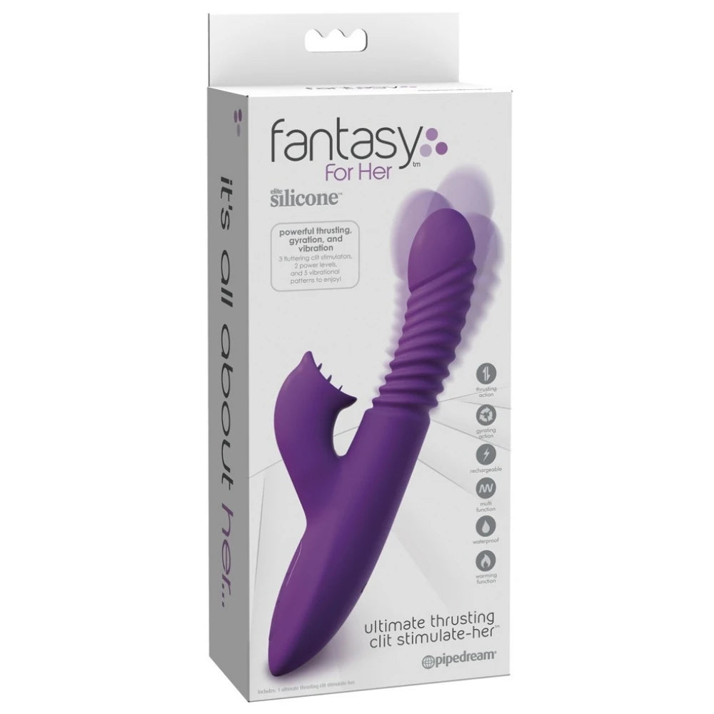 Pipedream Fantasy For Her İleri Geri Hareketli ve Isıtmalı Rabbit Vibratör