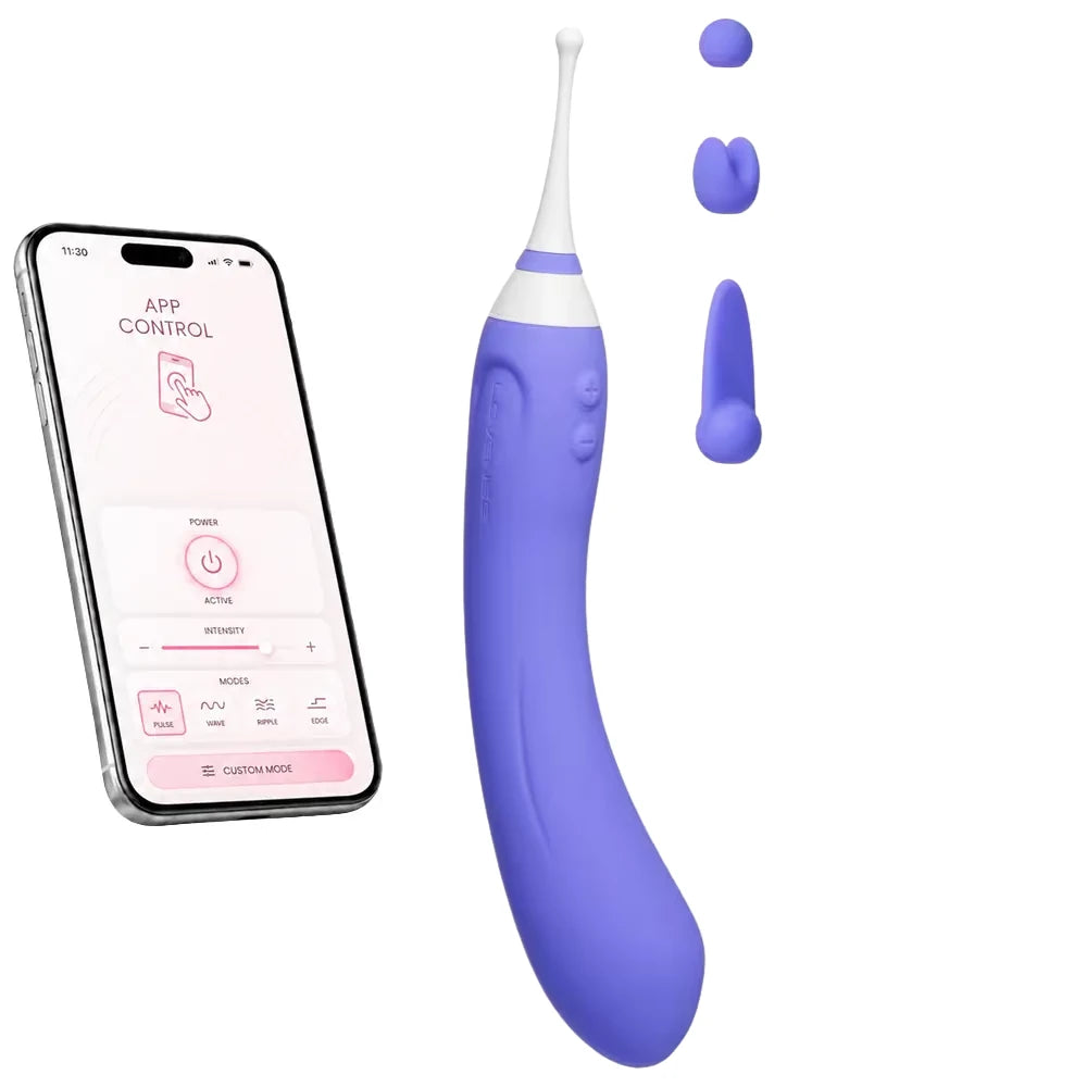 Lovense Hyphy Telefon Kontrollü Çift Motorlu G-Spot Vibratör