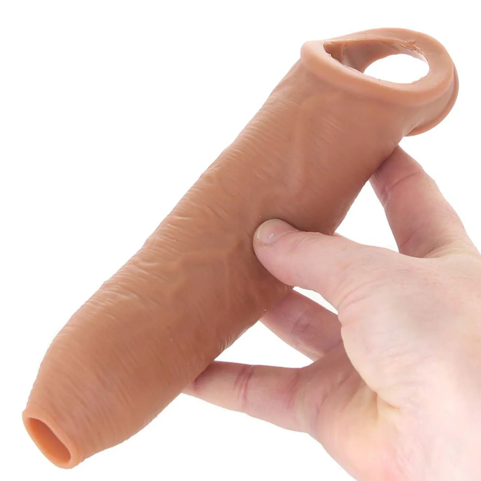 Pipedream Fetish Fantasy X-Tensions Uncut Penis Sleeve Testis Destekli Amerikan Penis Kılıfı