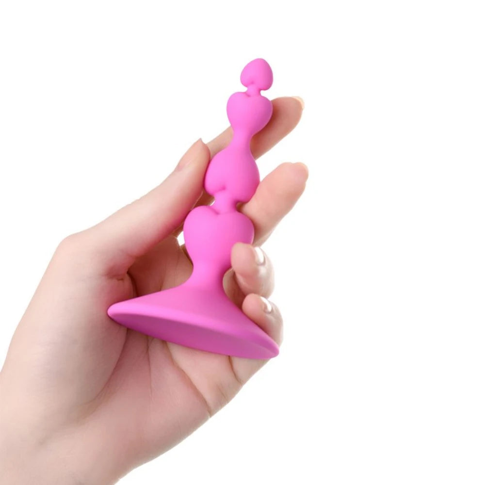 The Anal Fantasy Loverty Ribbed Sabitlenebilir Silikon Anal Plug