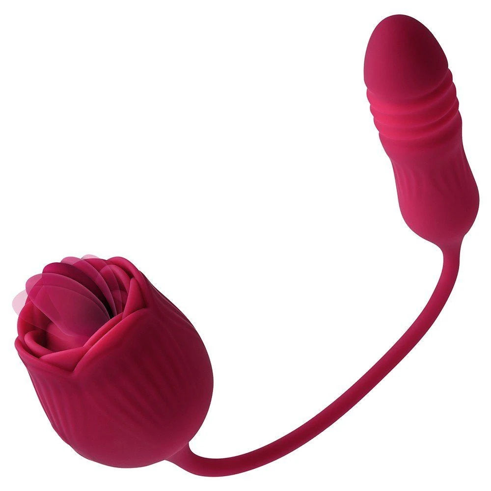 Frowzer Tongue Rose Dil ve İleri Geri Hareketli Gül Vibratör