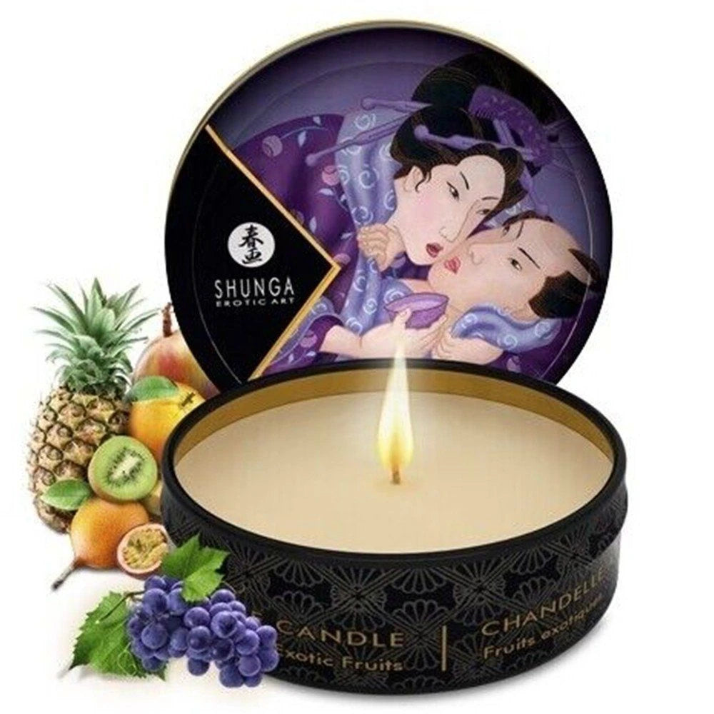 Shunga Mini Massage Candle Exotic Fruits 30 Ml Erotik Masaj Mumu