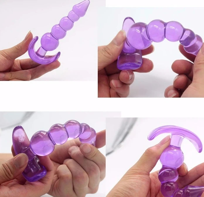 Frowzer Anal Fantasy Silicone Butt Beads Anal Training Silikon Anal Plug-Purple