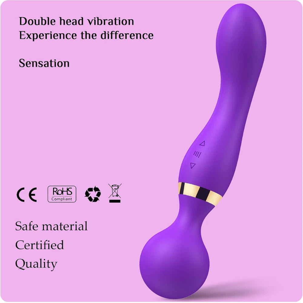 Frowzer Sex Toys Duo Wave 20 Mod Çift Başlıklı Wand Vibratör