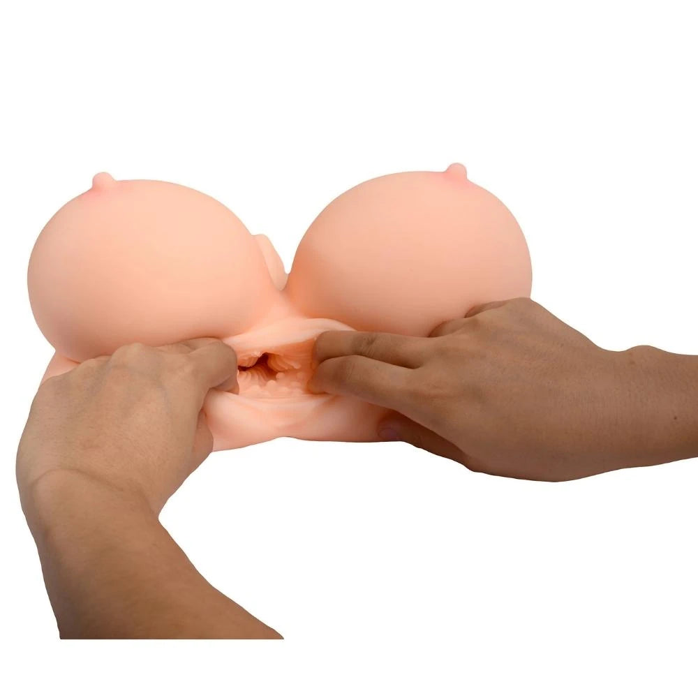 Shequ Elegant Oral ve Vajinal Göğüslü Masturbator