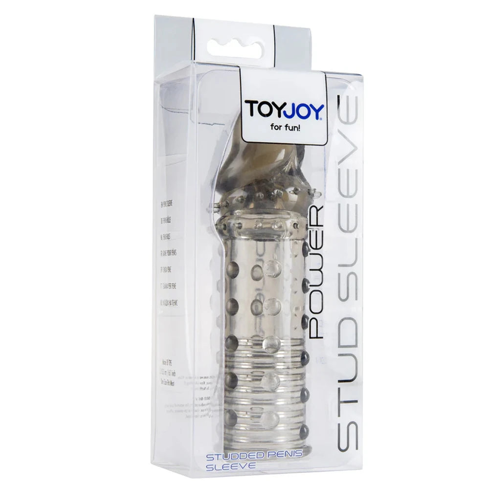 ToyJoy Power Stud Sleeve Tırtıklı Penis Kılıfı-Gray