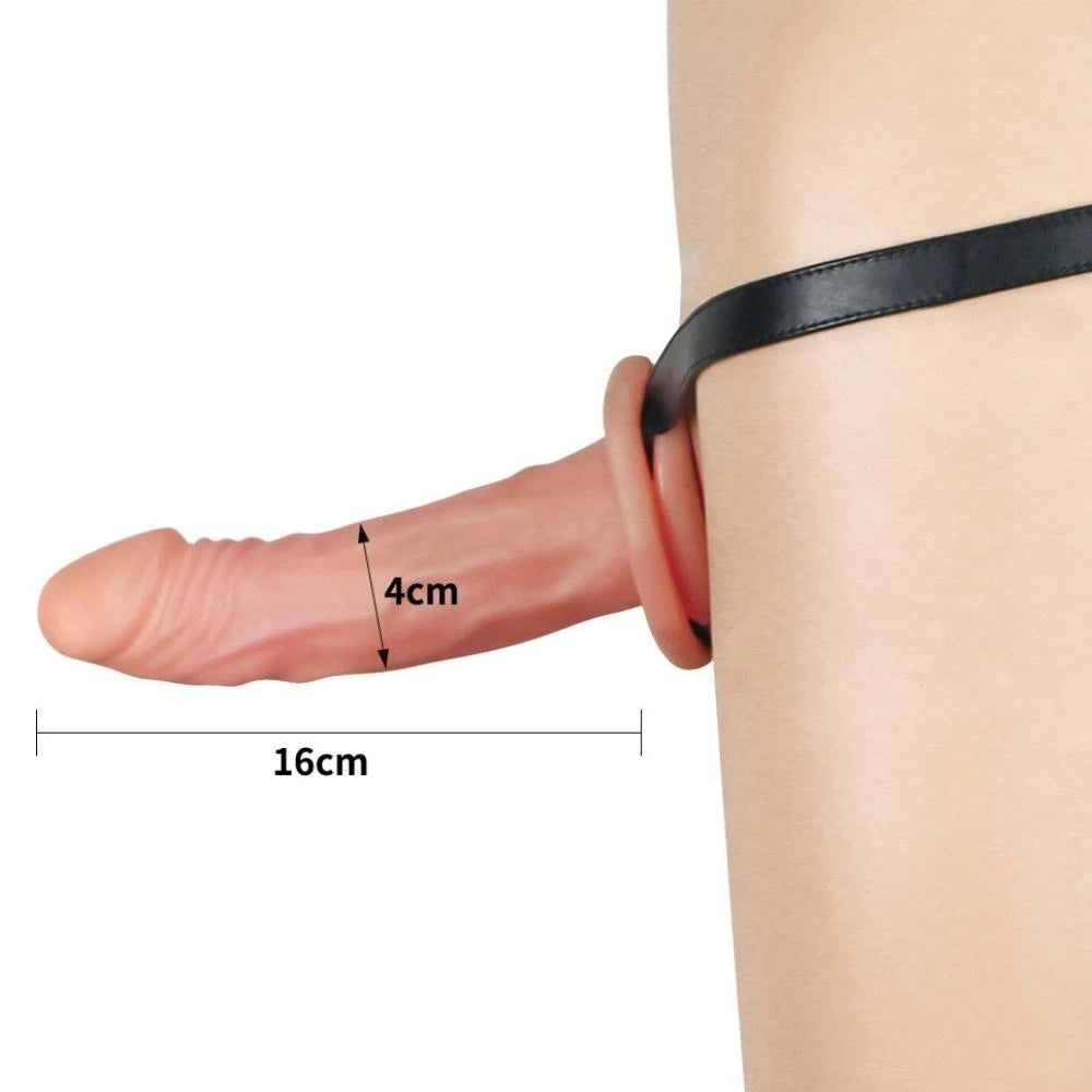 Lovetoy İçi Boş Unisex Kullanılabilen 17 Cm Belden Bağlamalı Penis LV3001
