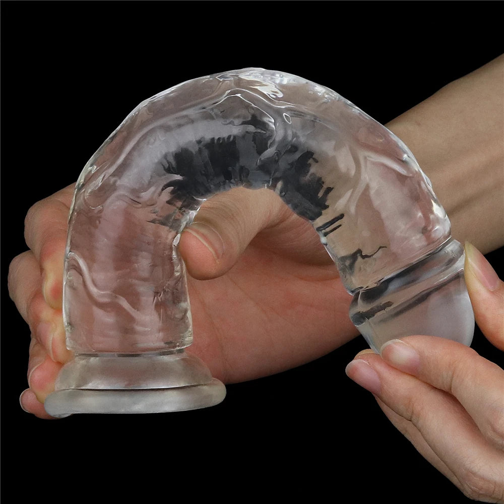 Lovetoy Flawless Clear Dildo 18 cm Realistik Jel Penis